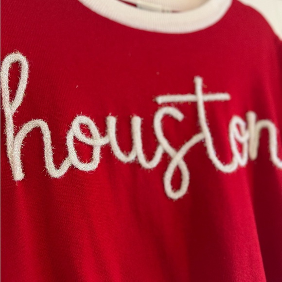 Queen of sparkles Red and White Houston Sweater - Picture 2 of 2